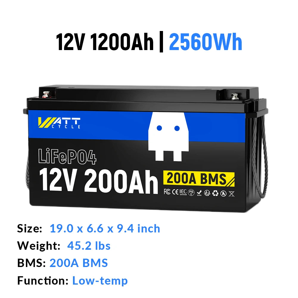 Wattcycle Best 12V RV Lithium Batteries – Drop-In Replacements for Group 24 / 27 / 31