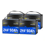 WattCycle 24V 50Ah TM Bluetooth LiFePO4 Battery for 70-100lb Marine Trolling Motor