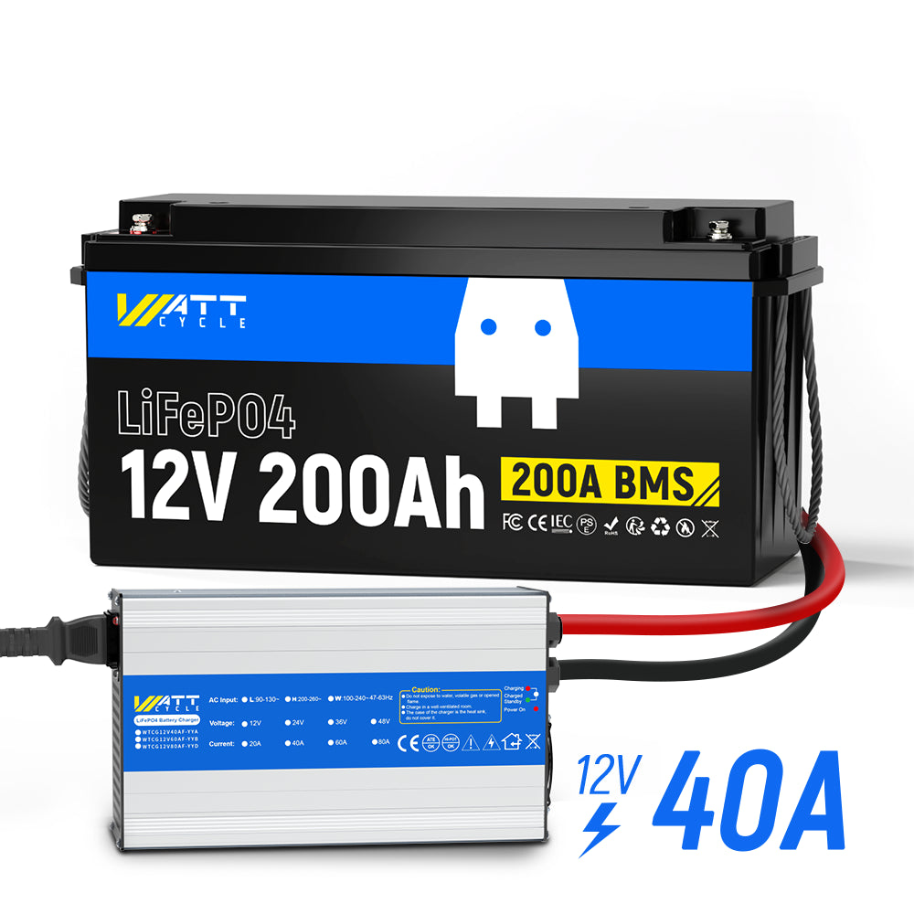 12V 200Ah LiFePO4 Battery Kit