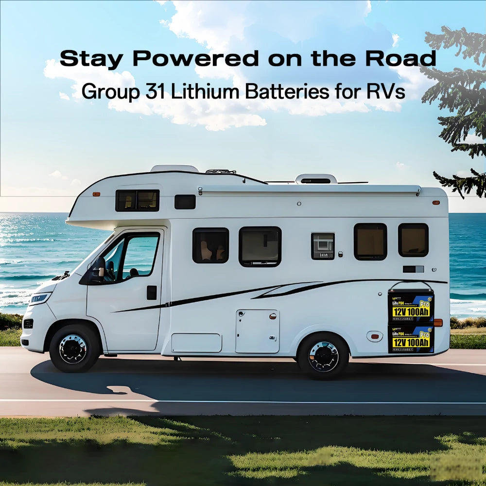 12V 100Ah Pro Group 31 LiFePO4 Battery Kit