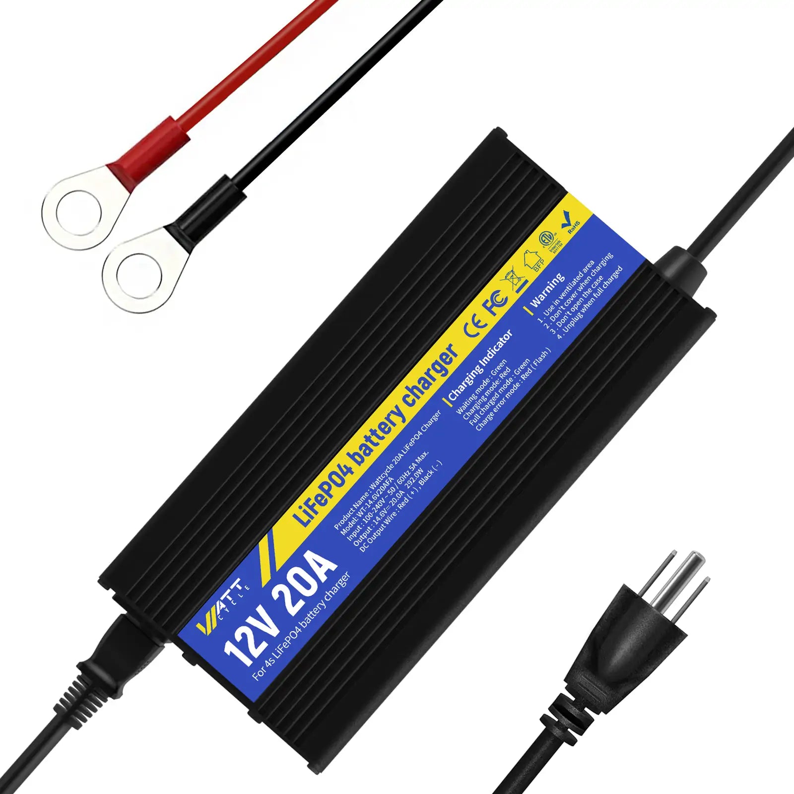 14.6V 20A Aluminum Shell Battery Charger
