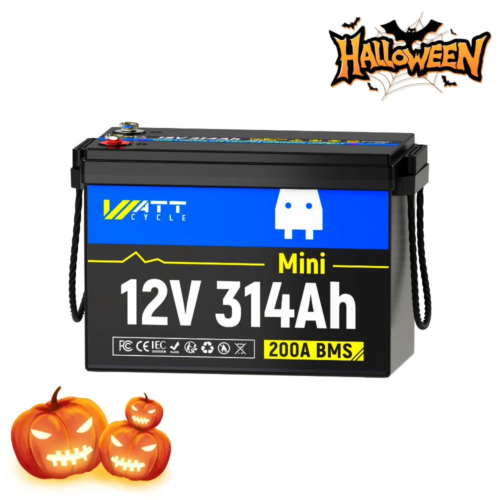 Wattcycle 12V 314Ah Mini LiFePO4 Deep Cycle Battery