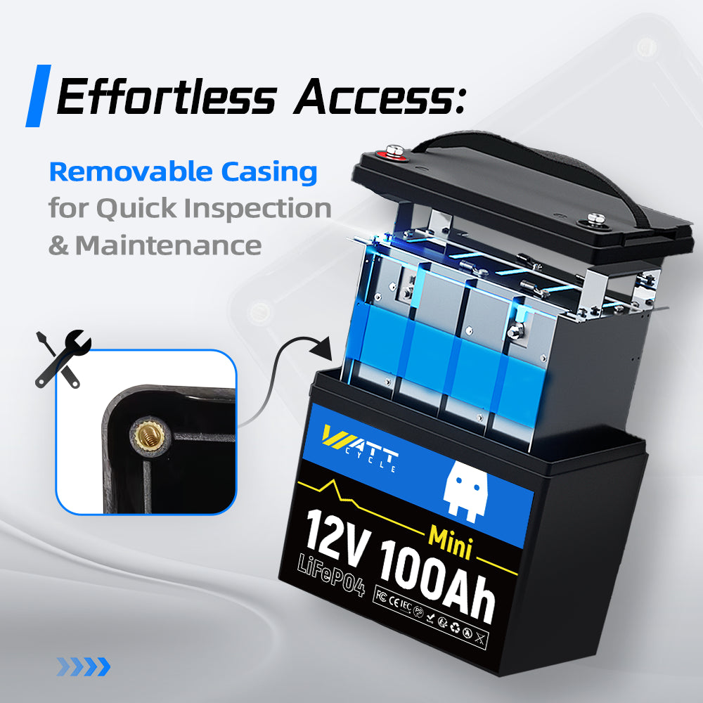⚡️Limited Stock⚡️【Like New】12V 100Ah Mini LiFePO4 Battery
