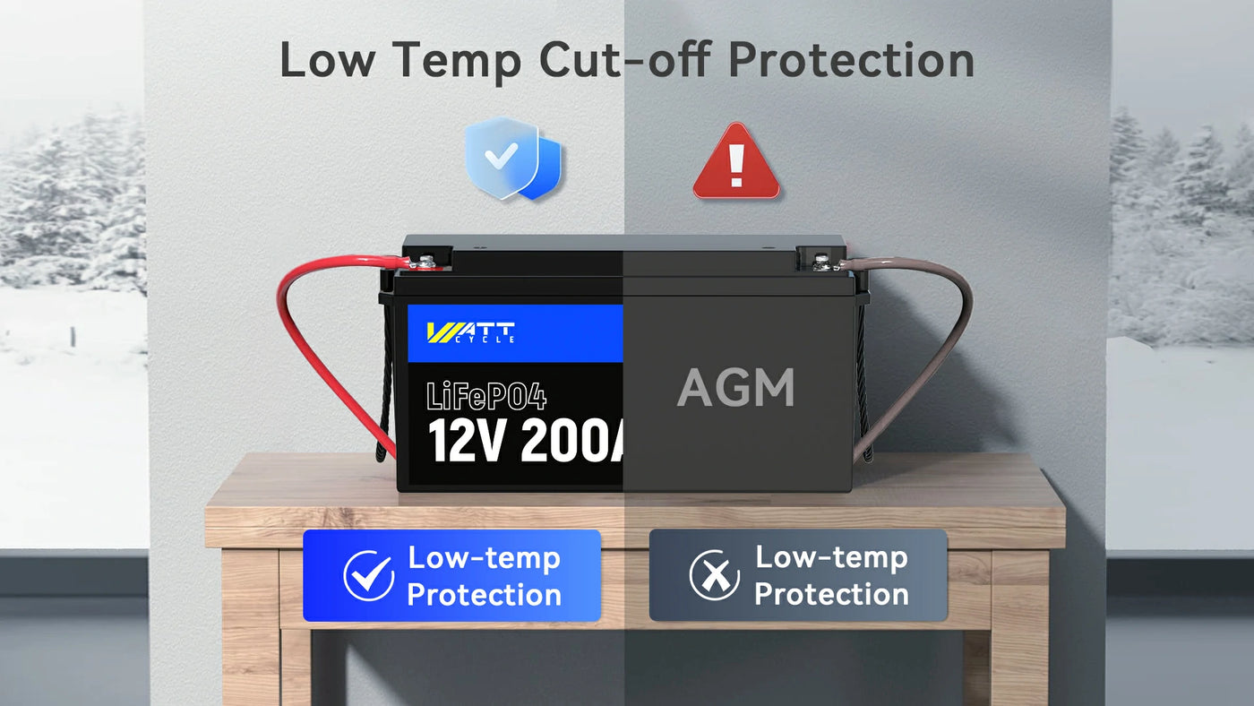 lifepo4 battery 12v 200ah low-trmp protection