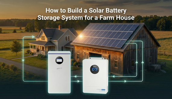 How to Build a Solar Battery Storage System for a Farm House