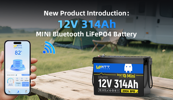 product introduce 12V 314Ah Mini Buletooth LiFePO4 battery