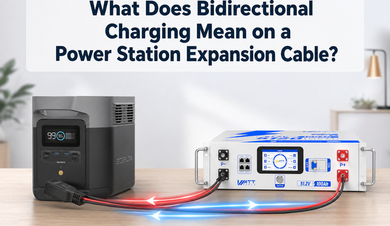What Does Bidirectional Charging Mean on a Power Station Expansion Cable