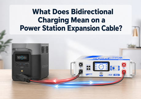 What Does Bidirectional Charging Mean on a Power Station Expansion Cable