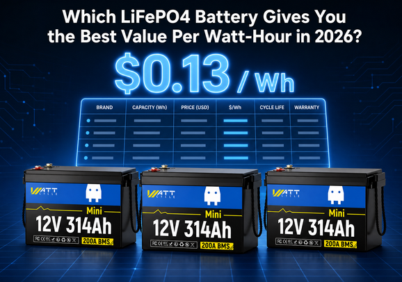 WattCycle LiFePO4 battery the best value