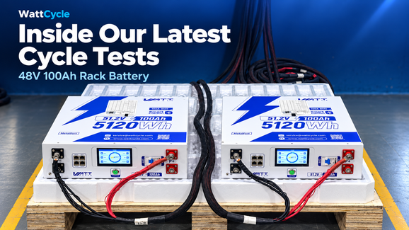 WattCycle 48V 100Ah Rack Battery: A Closer Look at Our Latest Cycle Tests