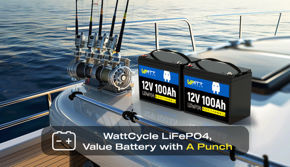 WattCycle LiFePO4, Value Battery with a Punch