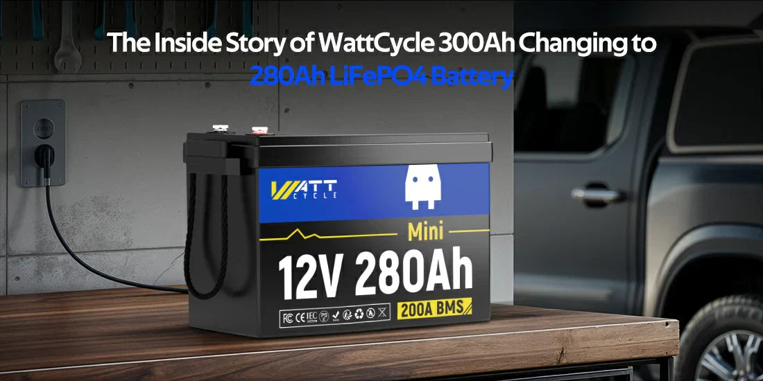 WattCycle 300Ah Changing to 280Ah LiFePO4 Battery