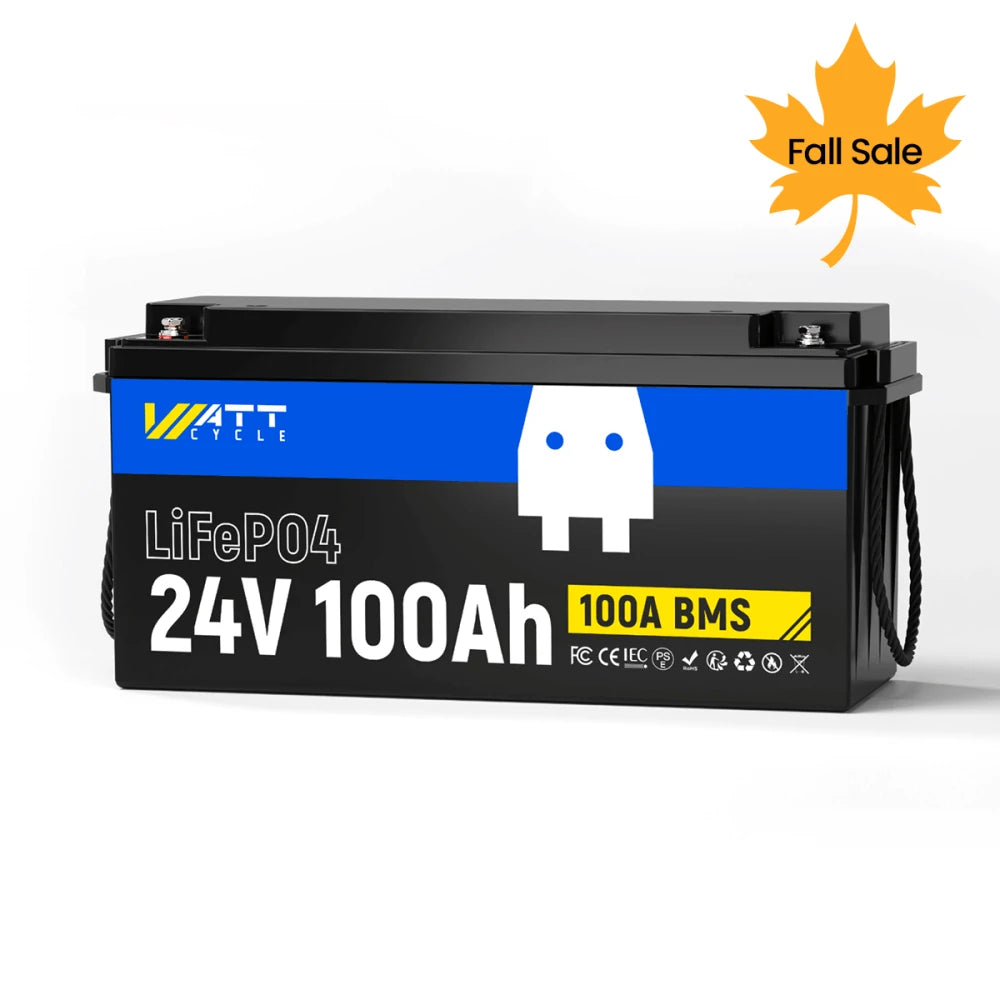 【🍂Autumn Deals】24V 100Ah LiFePO4 Battery