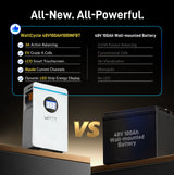 ⚡️Launch Early Bird: $799⚡️WattCycle 5.12kWh 48V 100Ah Wall-Mounted LiFePO4 Battery with Smart BMS, Bluetooth, Active Balancing & Communication
