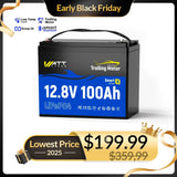 WattCycle 12V 100Ah TM Bluetooth LiFePO4 Battery with Smart Low-Temp Protection & 120A BMS (Group 24)