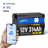 WattCycle 12V 314Ah Mini Bluetooth Lithium Deep Cycle Battery