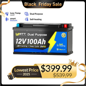 12V 100Ah Dual Purpose (Bluetooth & Self-heating)