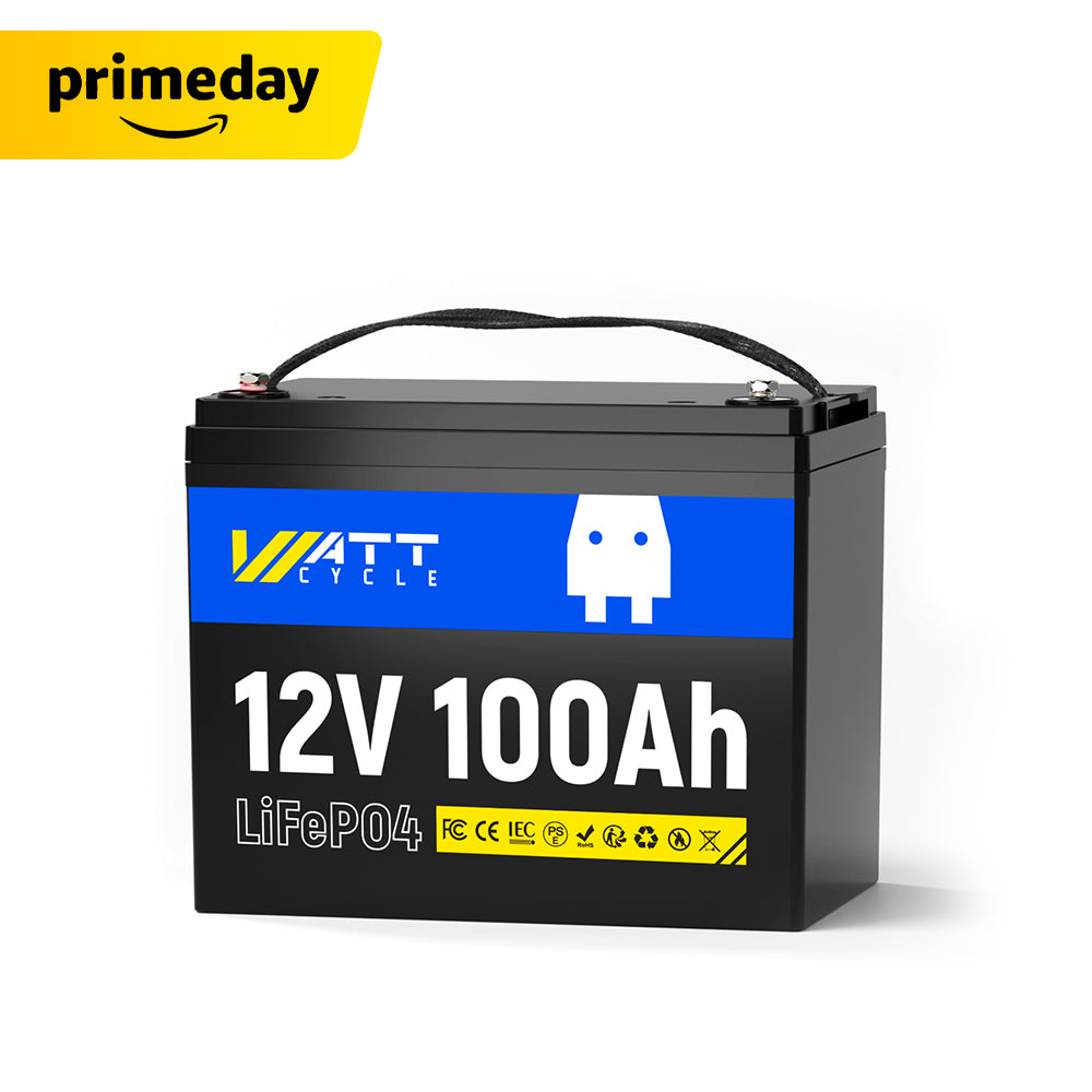 【⏰Prime Day】12V 100Ah LiFePO4 Battery (Group 24)