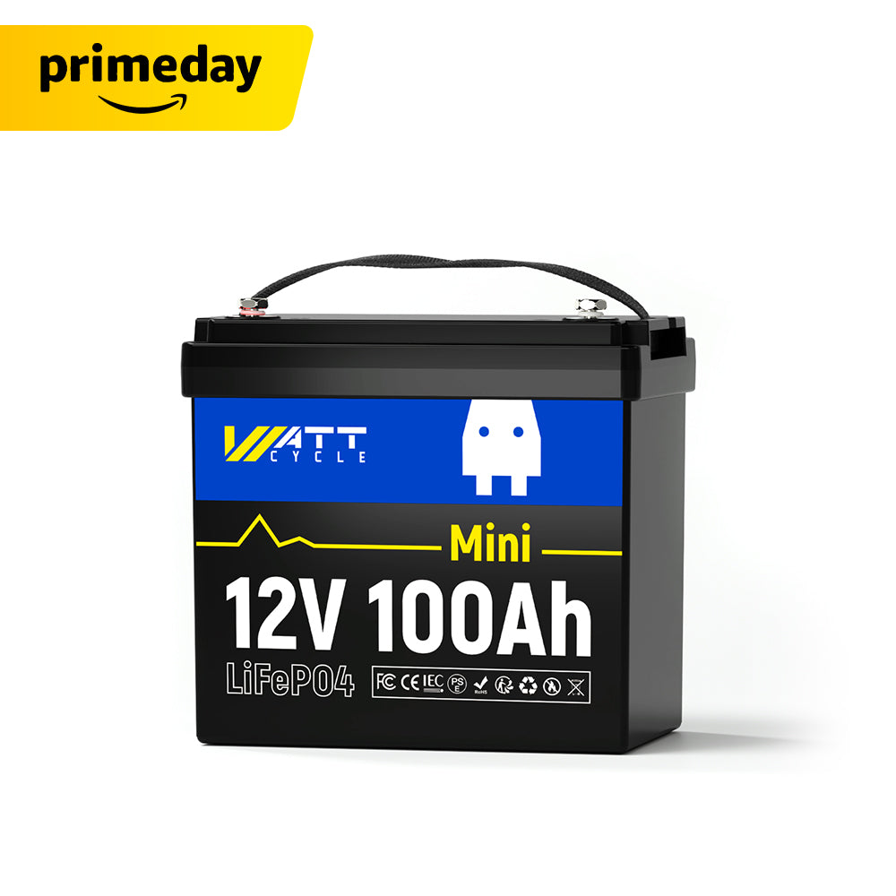 【⏰Prime Day】12V 100Ah Mini LiFePO4 Battery