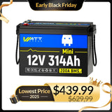 【Black Friday Early Access】Wattcycle 12V 314Ah Mini LiFePO4 Deep Cycle Battery