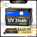 ⚡️Doorbuster: $469.99⚡️Wattcycle 12V 314Ah Mini Bluetooth LiFePO4 Battery for RV, Marine, Solar & Off-Grid