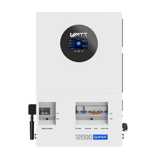 WattCycle 12kW Split-Phase Inverter with 200A Grid Bypass - 24kW Dual MPPT & 250A Hybrid Charging