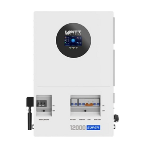 WattCycle 12kW Split-Phase Inverter with 200A Grid Bypass - 24kW Dual MPPT & 250A Hybrid Charging