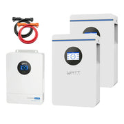WattCyCle Dedicated 51.2V 100Ah Wall-Mount Battery - Dual-Head Quick-Connect Parallel Cable