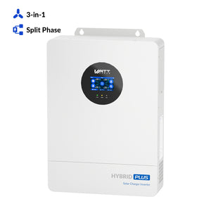 WattCycle 48V 12kW All-in-one Hybrid Inverter：Split Phase 120/240V, 18kW Dual MPPT, 250A Charger
