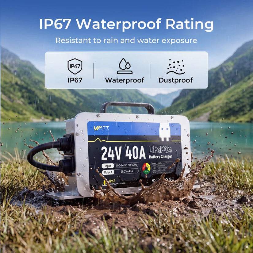24V 40A LiFePO4 Battery Charger
