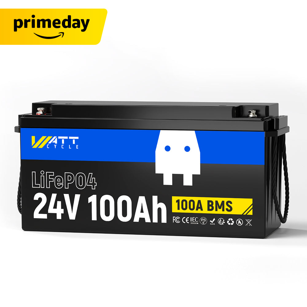 【⏰Prime Day】24V 100Ah LiFePO4 Battery