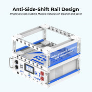 ⚡️Upgrade V2⚡️ Seismic Stackable 2-Tier Modular Battery Cabinet for Rack-Mounted Batteries