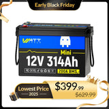 ⚡️Doorbuster: $399.99⚡️Wattcycle 12V 314Ah Mini LiFePO4 Deep Cycle Battery