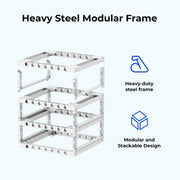 ⚡️Upgrade V2⚡️ Seismic Stackable 2-Tier Modular Battery Cabinet for Rack-Mounted Batteries