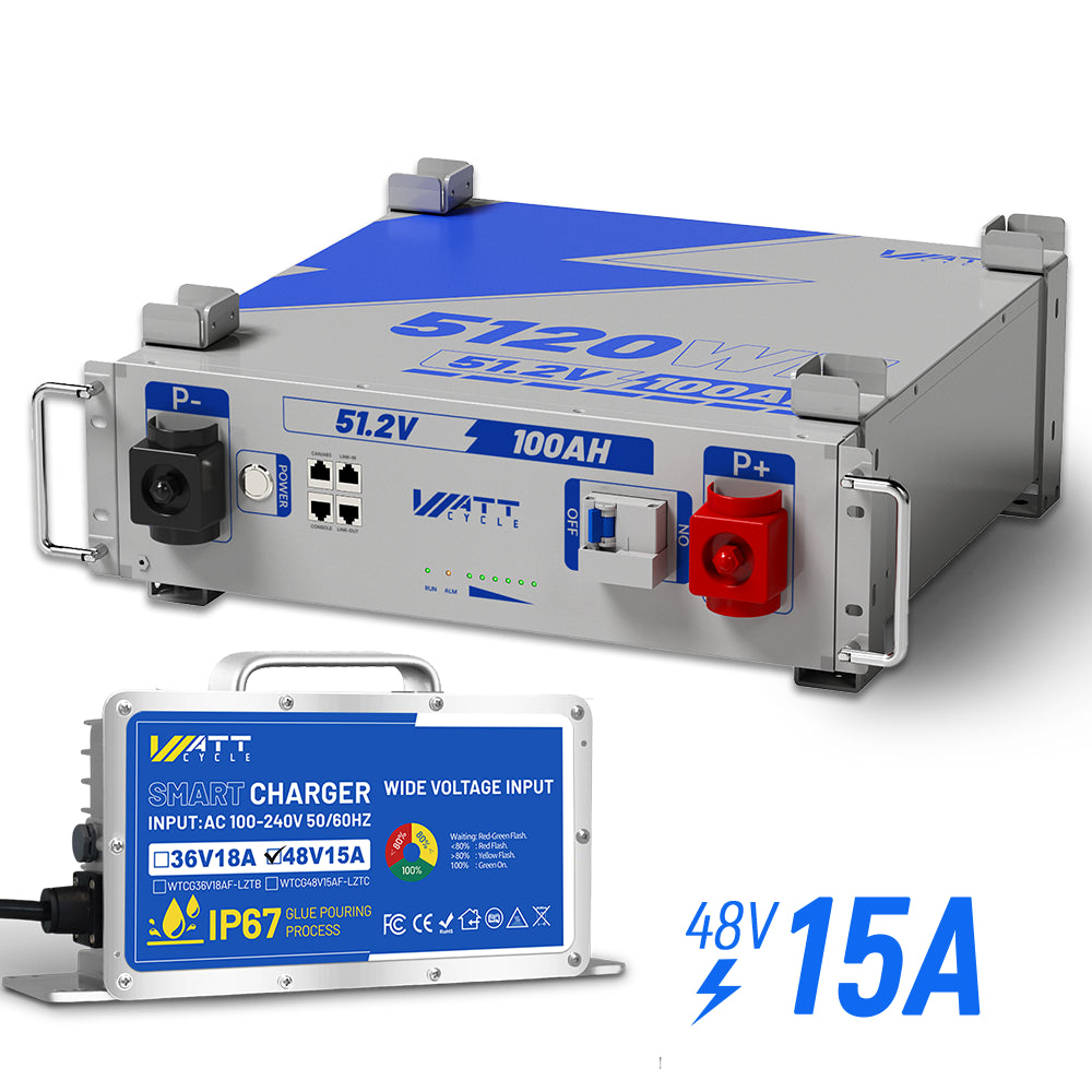 48V (51.2V) 100Ah 3U Server Rack LiFePO4 Battery KIt