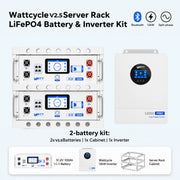⚡️Flash Sale⚡️V2.5 WattCycle 48V 100Ah Server Rack Bluetooth LiFePO₄ Battery – Active Balancing | LCD | Smart Comms