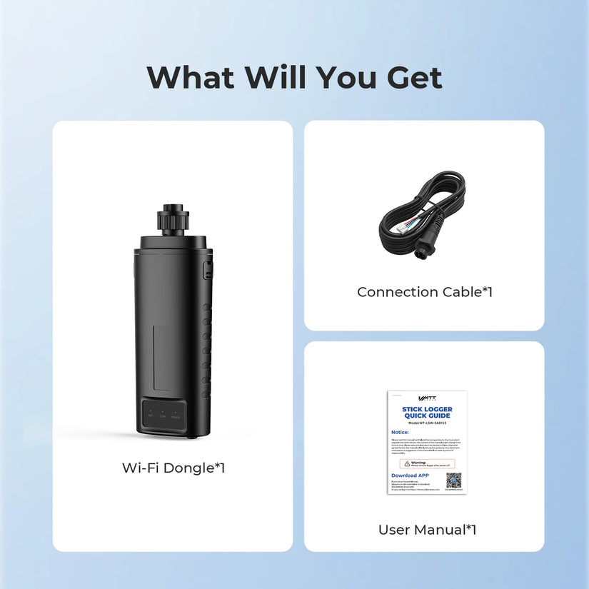 WattCycle Wi-Fi Module Stick for 6.5kW-12kW Inverter(18kW PV Input Batch) - Wireless Data Logger Monitoring