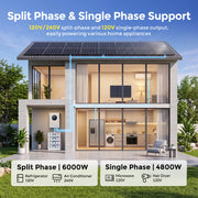 WattCycle 6kW 48V Off-Grid Solar Hybrid Split-Phase Inverte