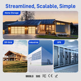 Flagship 48V 100Ah LiFePO₄ Server Rack Battery Gen2 – Active Balancing, LCD, Bluetooth & Smart Comms