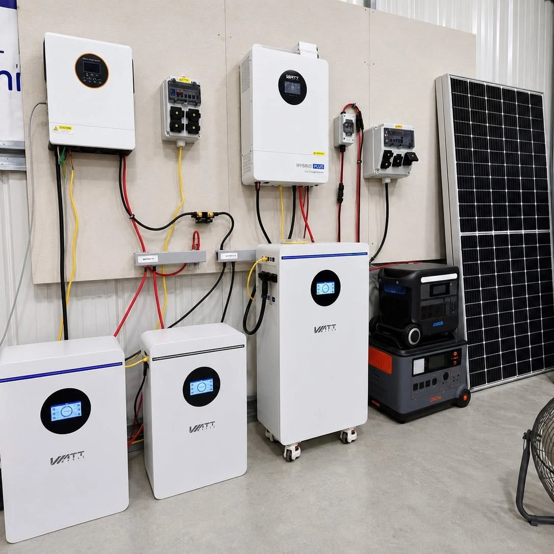 WattCycle Storm-Ready Whole-Home Backup Power Kit — 5.12kWh to 32.2kWh All-in-One Systems