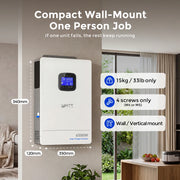 WattCycle 6500W 48V All-in-One Solar Inverter Charger | 9000W Dual MPPT