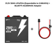 ⚡️Nuevo lanzamiento⚡️WattCycle WattLINK: cable de expansión para conectar una batería adicional de 48 V al PPS BLUETTI AC200MAX