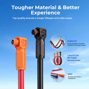 WattcyCle Dedicated 51.2V 314Ah Floor-Standing Battery Expansion Dual-Head Quick-Connect Parallel Cable