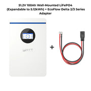 WattLINK - Cable de batería adicional para series EcoFlow Delta 2/3 PPS (puerto M8 a XT150)