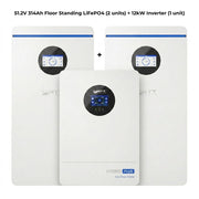 WattCycle Storm-Ready Whole-Home Backup Power Kit — 48V 12kW Hybrid Inverter + 48V 314Ah 16kWh Battery