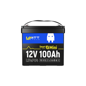 WattCycle 12V 100Ah Mini Bluetooth LiFePO₄ Battery Group 22NF Lightweight Compact Power
