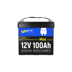 WattCycle 12V 100Ah Mini LiFePO4 Battery for RVs and Trolling Motors