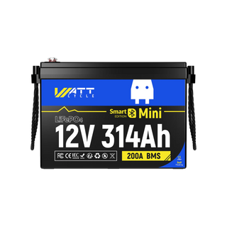 WattCycle 12V 314Ah Mini Heated & Bluetooth LiFePO₄ Lithium Battery – All-Weather Power