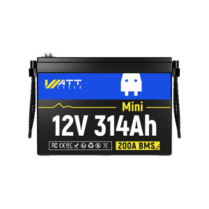 [👍 Bestseller] WattCycle 12V 314Ah Mini Basic LiFePO₄ Battery – Compact Size, High Capacity