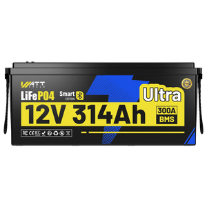 ⚡️Flash Sale: $499.99⚡️WattCycle 12V 314Ah Ultra Bluetooth LiFePO₄ Battery with 300A BMS